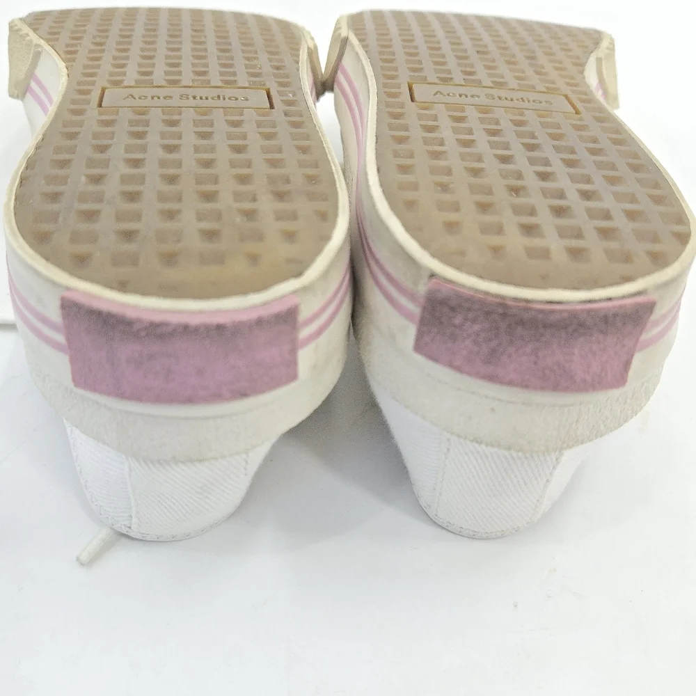 Acne‎ Studios Sneakers Brady Cream Cotton Canvas - Picture 11 of 15